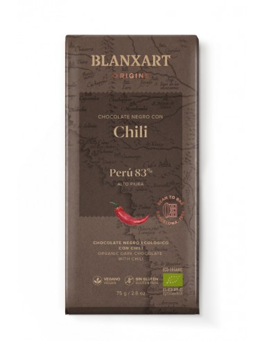 Chocolate com Chili 83% Peru Bio 75g
