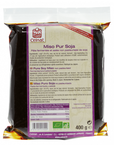 Miso de Soja Não Pasteurizado Bio 400g