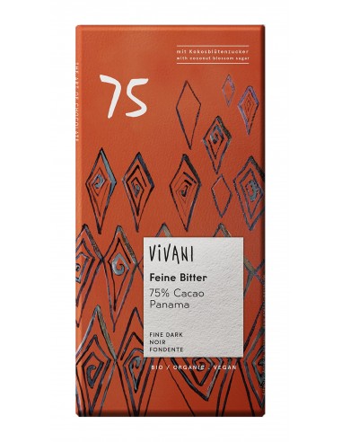 Chocolate 75% Cacau Bio 80g