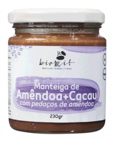 Manteiga de Amêndoa e Cacau Crocante...