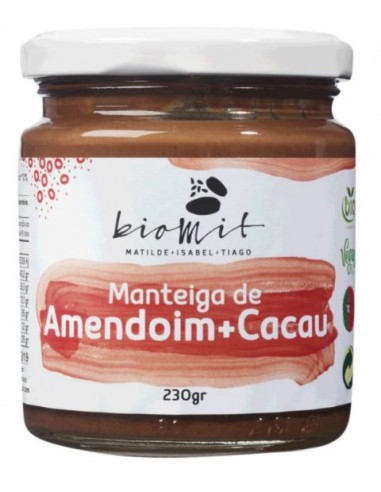 Manteiga de Amendoim e Cacau Bio 230g