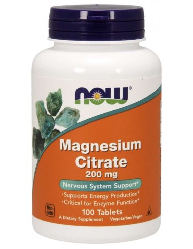 Citrato de Magnésio 100 Cápsulas 200mg
