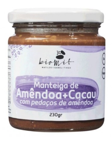 Manteiga de Amêndoa e Cacau Crocante...