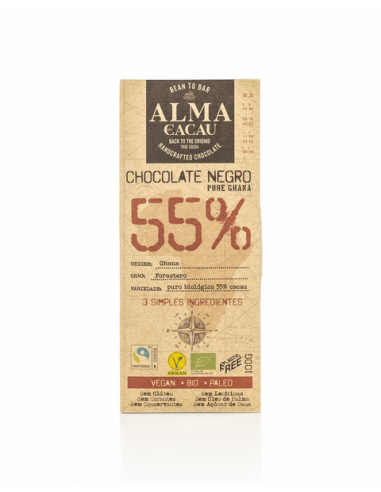 Chocolate Preto 55% Bio 100g
