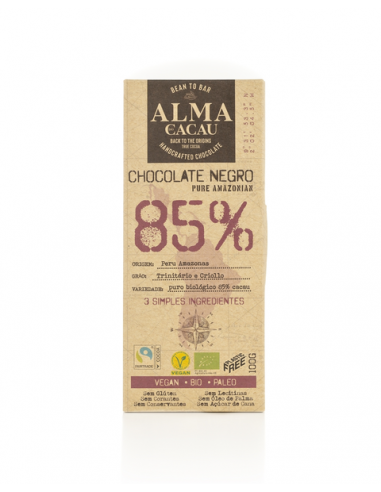 Chocolate Preto 85% Bio 100g