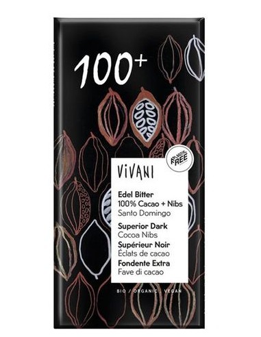 Chocolate Preto 100% Cacau Bio 80g