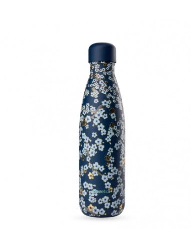 Garrafa Isótermica Azul Flores 500ml