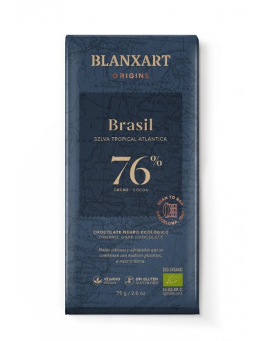 Chocolate Negro 76% Brasil Bio 75g
