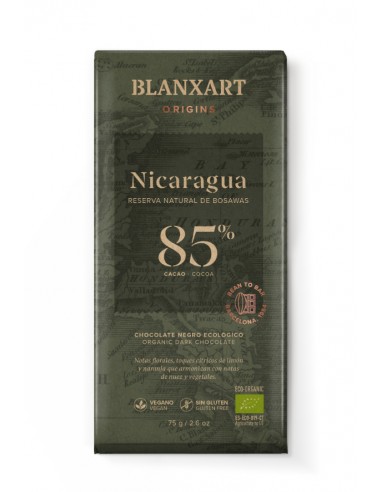 Chocolate Negro 85% Nicarágua Bio 75g