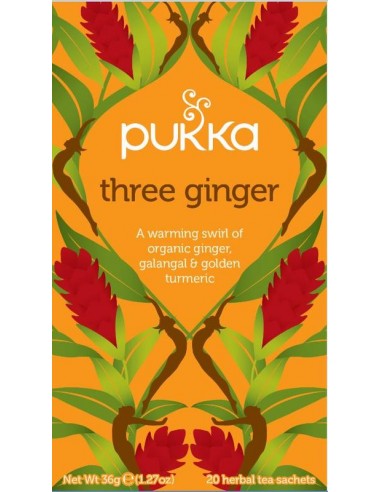 Infusão 3 Gengibres Pukka Bio 20...