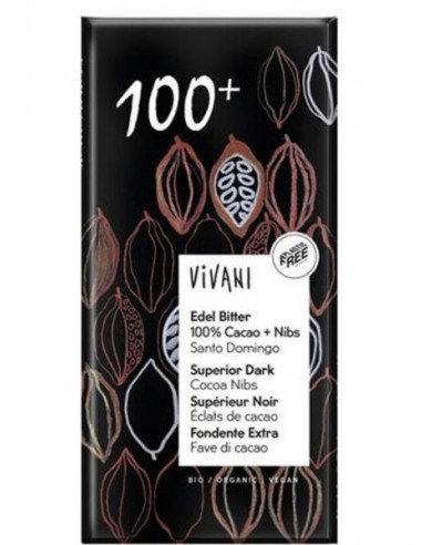 Chocolate Preto 100% Cacau Bio 80g
