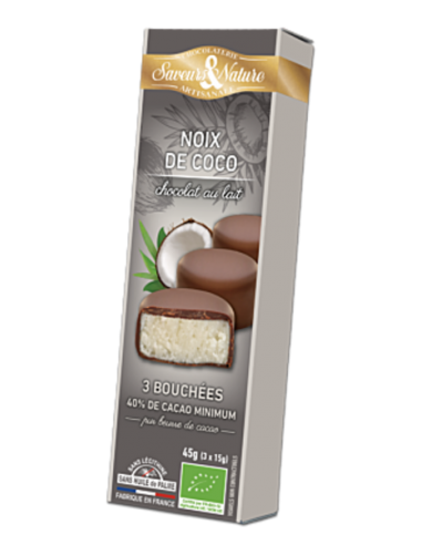 Chocolate de Leite c/ Coco Bio 3x15g