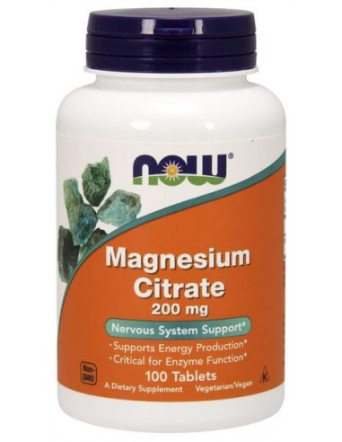 Citrato de Magnésio 100 Cápsulas 200mg