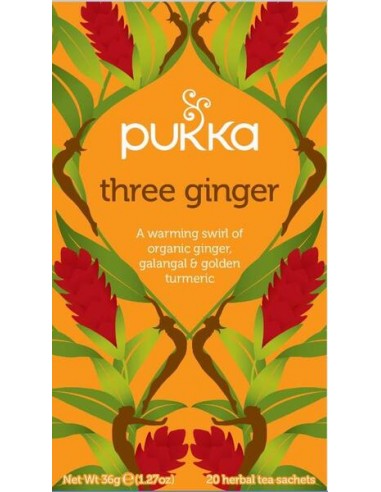 Infusão 3 Gengibres Pukka Bio 20...