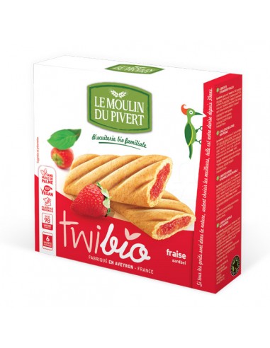 Biscoitos Recheados de Morango Bio 150g