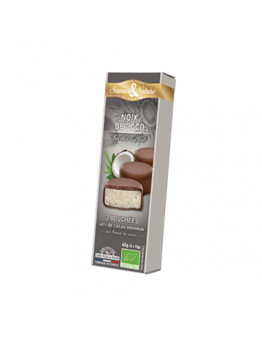 Chocolate de Leite c/ Coco Bio 3x15g