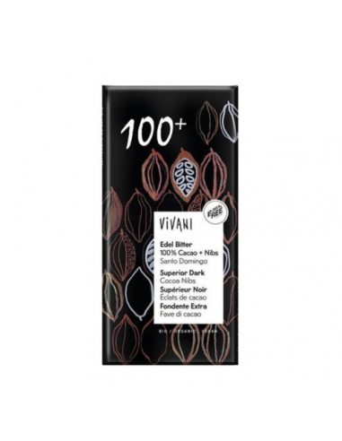 Chocolate Preto 100% Cacau Bio 80g