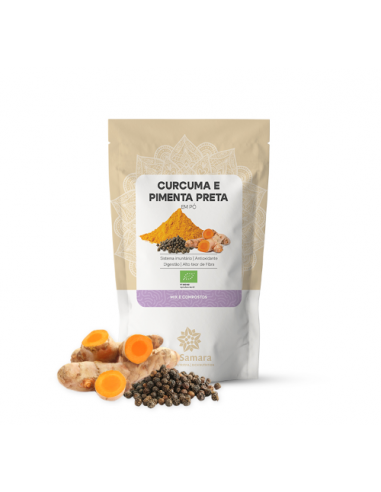 Curcuma e Pimenta Preta em Pó Bio 125g